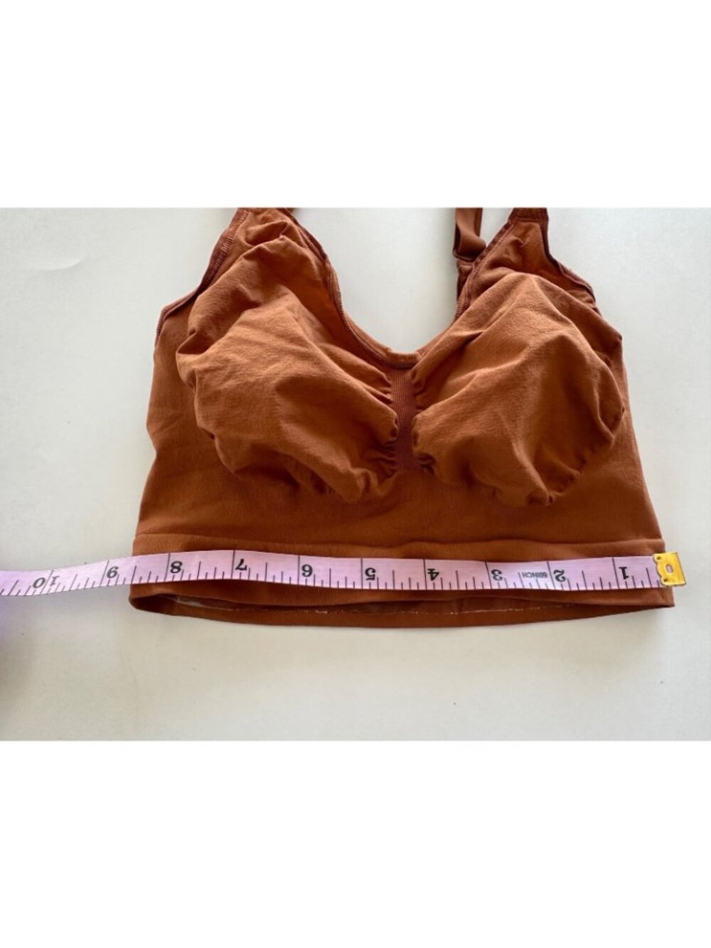 SKIMS LG Seamless Sculpt Bralette in Color: Bronze - Picture 3 of 7